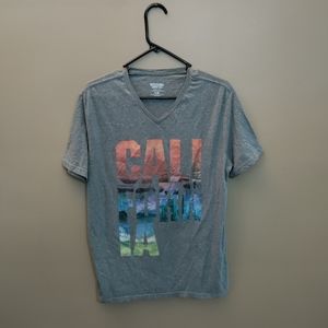 Large Mossimo Supply Co. V Neck California T Shirt
